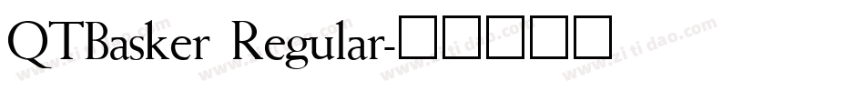 QTBasker Regular字体转换